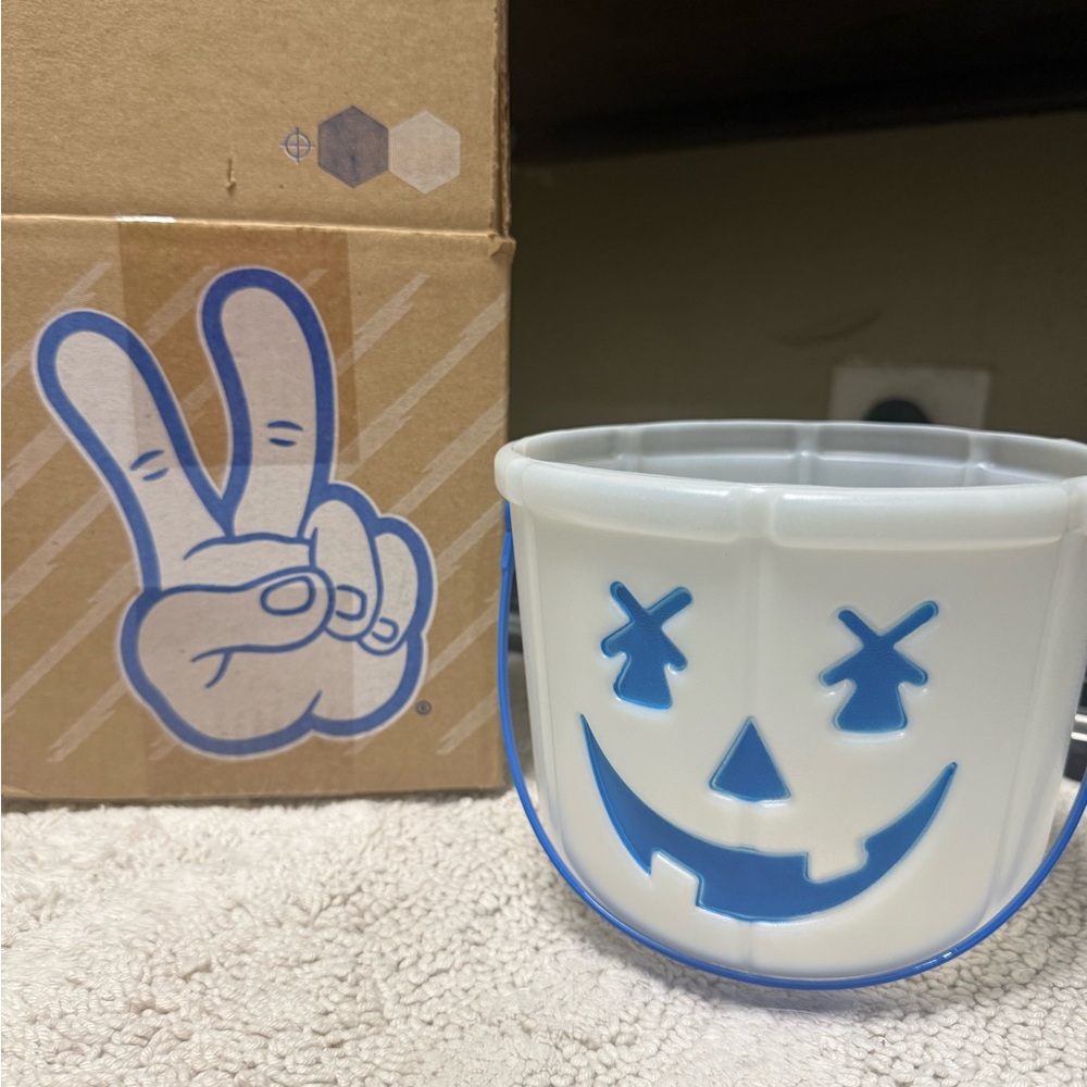 Dutch Bros Glow-in-the-Dark Halloween Pumpkin Bucket 2025